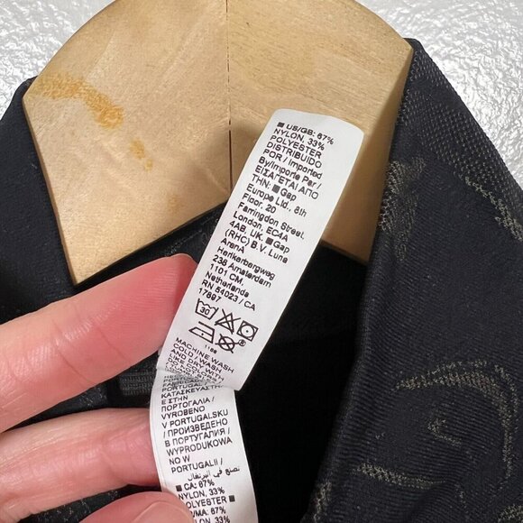 Athleta Momentum Seamless Half Zip Size Small Black Brown Running Workout Hiking - Picture 8 of 9